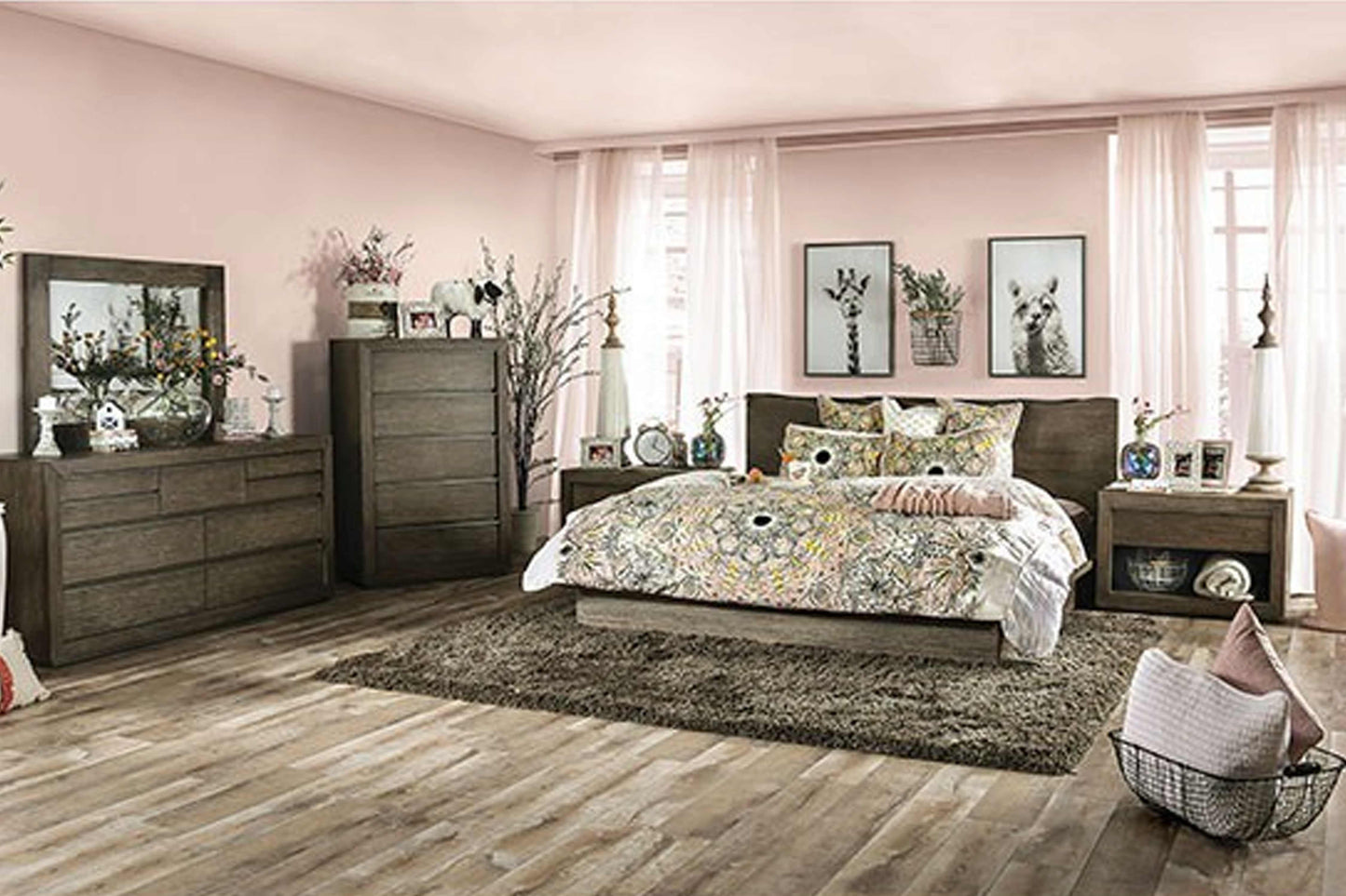 Bridgewater 5 pcs Bedroom Set Model 7490-S5 - Venini Furniture 