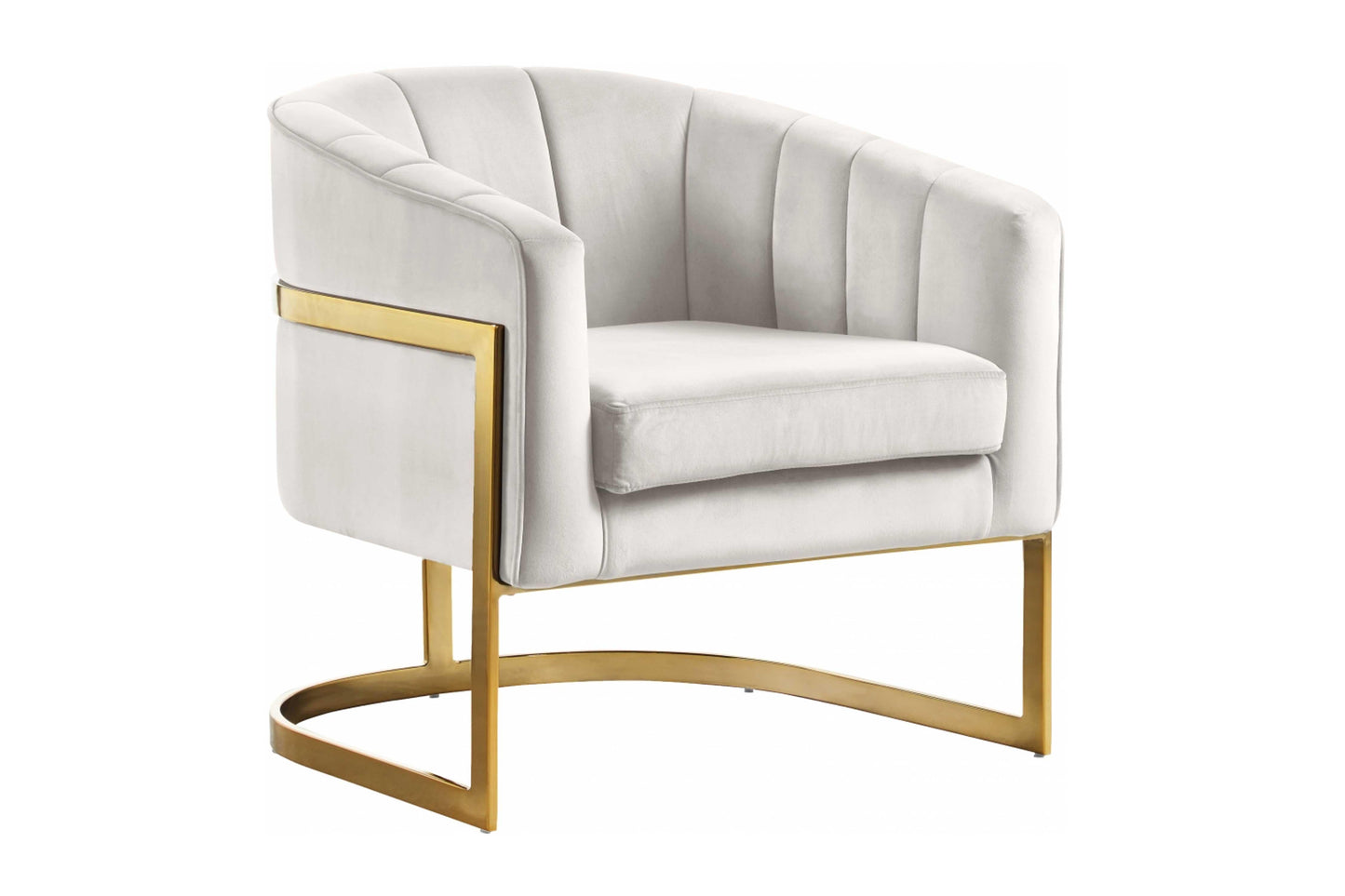 Carter Velvet Accent Chair SKU: 515 - Venini Furniture 
