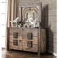 Janeiro Solid Wood Dresser model 7628D - Venini Furniture 