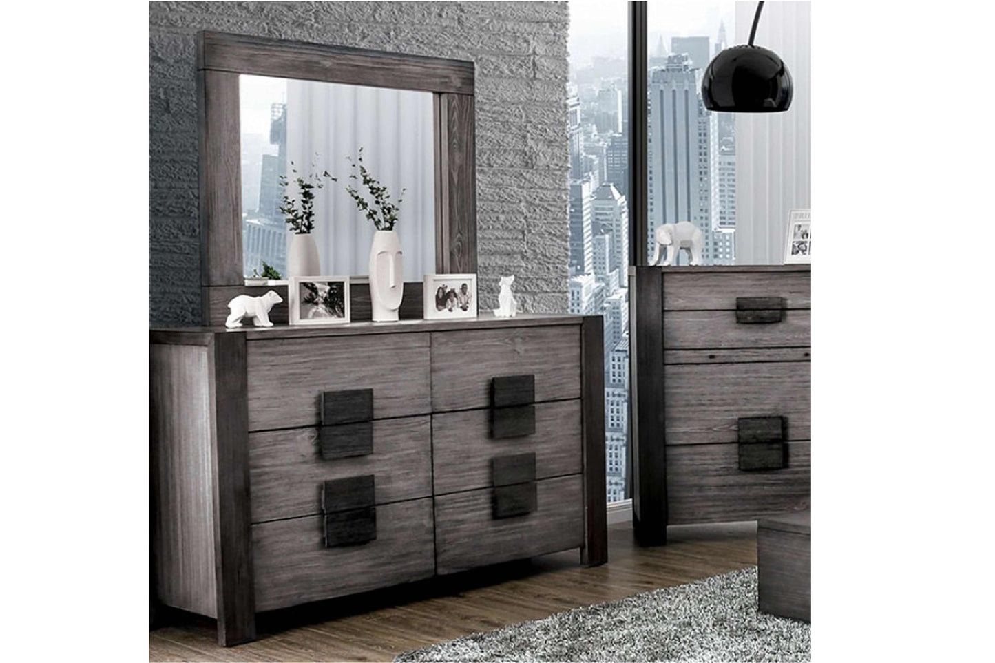 Janeiro Solid Wood Dresser model 7628D - Venini Furniture 