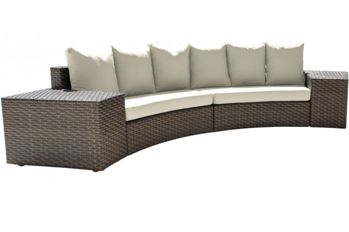 Big Sur 4 PC Sectional Set w/off-white cushions - Venini Furniture 