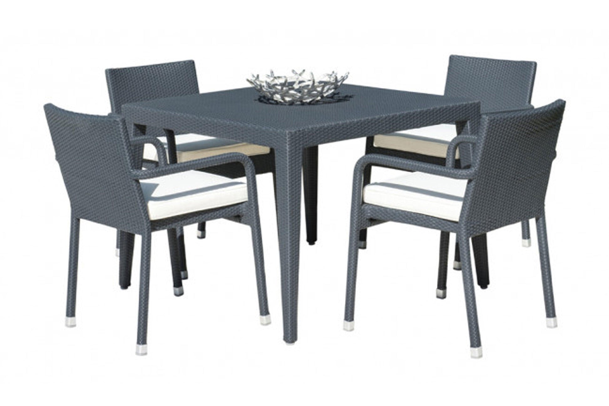 Onyx 5 PC Dining Set SKU: PJO-1901-BLK-5DA - Venini Furniture 